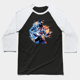 Acoustic Guitar Player Music Performance Abstract Baseball T-Shirt